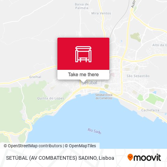 SETÚBAL (AV COMBATENTES) SADINO mapa