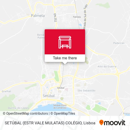 SETÚBAL (ESTR VALE MULATAS) COLÉGIO mapa