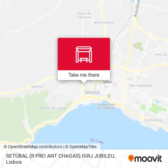 SETÚBAL (R FREI ANT CHAGAS) IGRJ JUBILEU map
