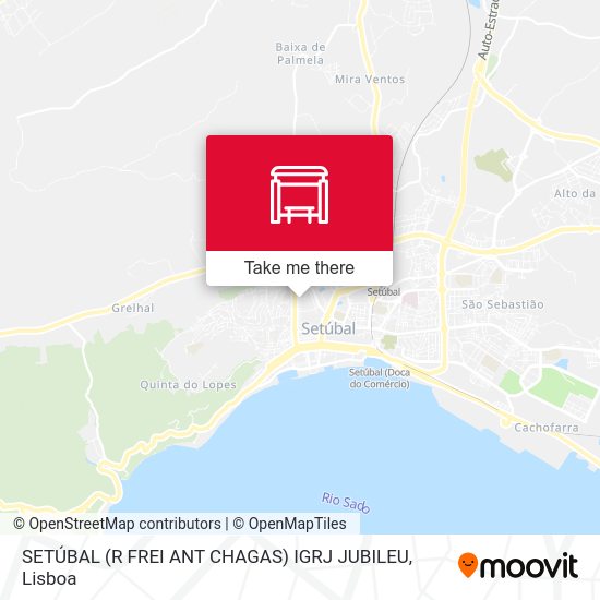 SETÚBAL (R FREI ANT CHAGAS) IGRJ JUBILEU map