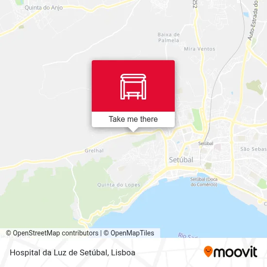 Hospital da Luz de Setúbal map