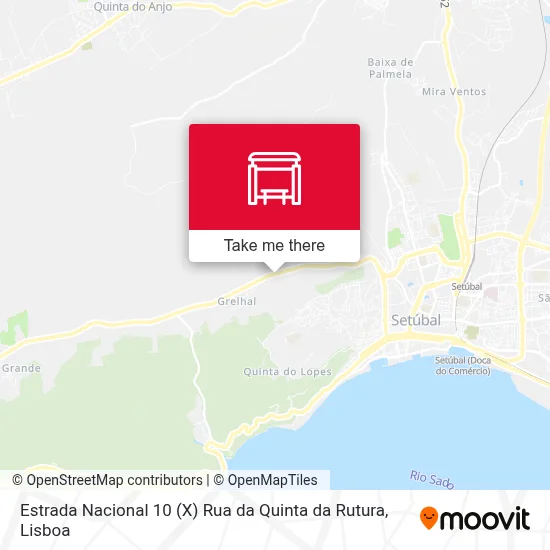 Estrada Nacional 10 (X) Rua da Quinta da Rutura map