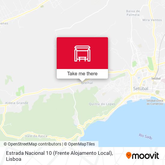 Estrada Nacional 10 (Frente Alojamento Local) map