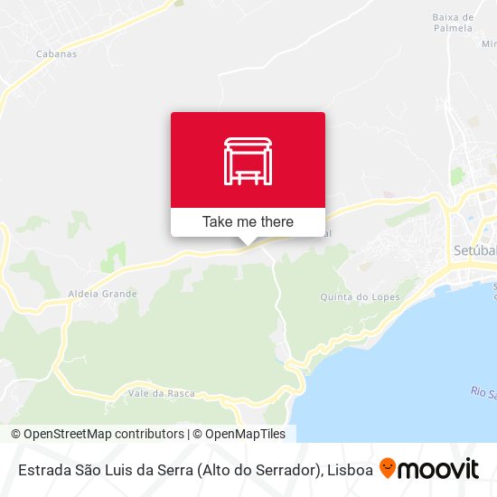 Estrada São Luis da Serra (Alto do Serrador) map