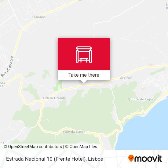 Estrada Nacional 10 (Frente Hotel) map