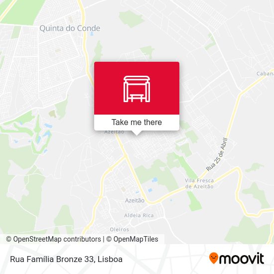 Rua Família Bronze 33 map