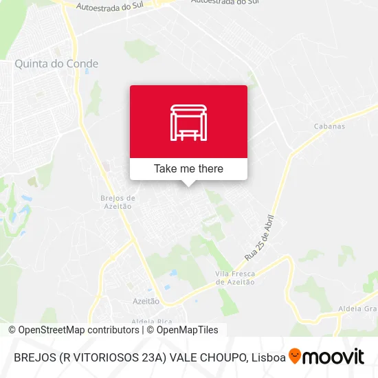 BREJOS (R VITORIOSOS 23A) VALE CHOUPO map