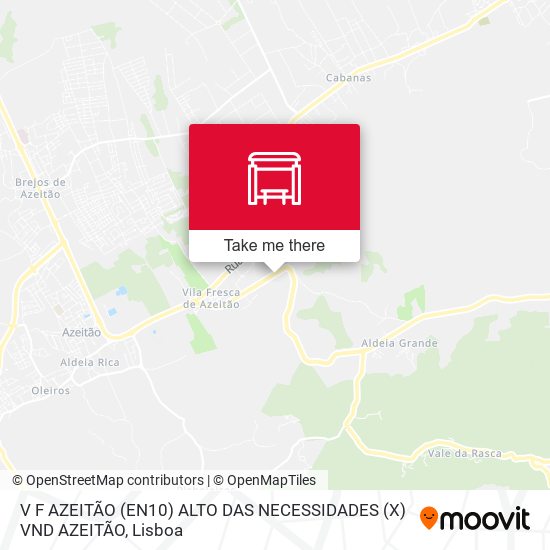 V F AZEITÃO (EN10) ALTO DAS NECESSIDADES (X) VND AZEITÃO map