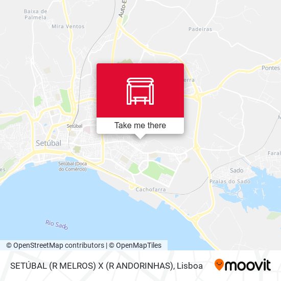 SETÚBAL (R MELROS) X (R ANDORINHAS) mapa