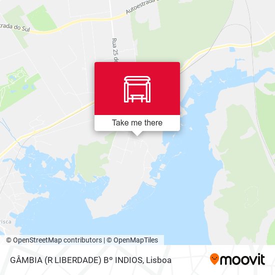 GÂMBIA (R LIBERDADE) Bº INDIOS mapa