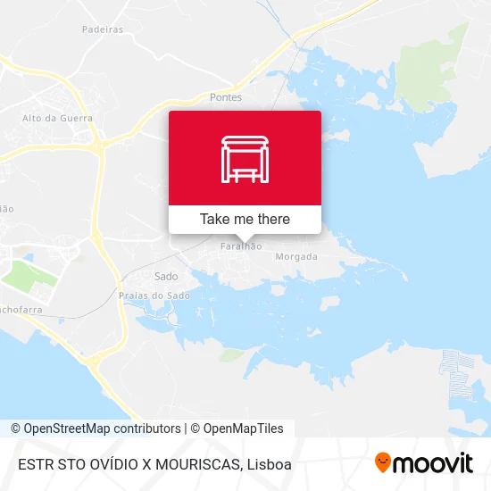 ESTR STO OVÍDIO X MOURISCAS map