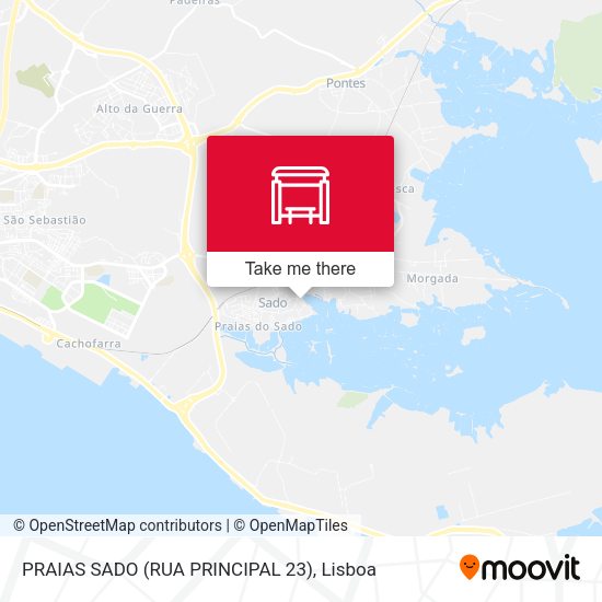 PRAIAS SADO (RUA PRINCIPAL 23) mapa