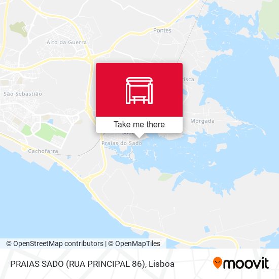 PRAIAS SADO (RUA PRINCIPAL 86) map