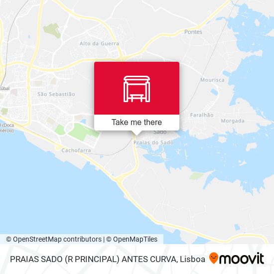 PRAIAS SADO (R PRINCIPAL) ANTES CURVA mapa