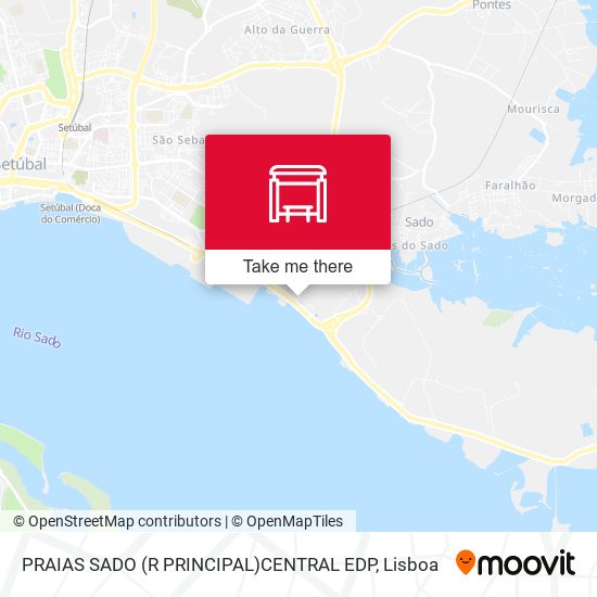 PRAIAS SADO (R PRINCIPAL)CENTRAL EDP mapa