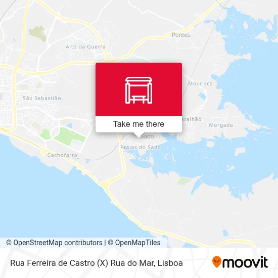 Rua Ferreira de Castro (X) Rua do Mar map