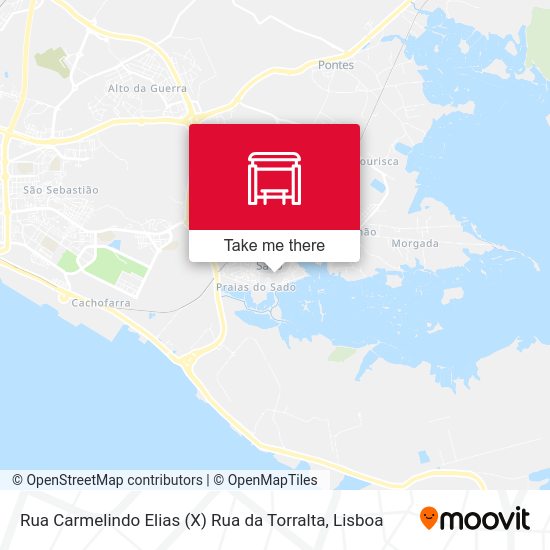 Rua Carmelindo Elias (X) Rua da Torralta mapa