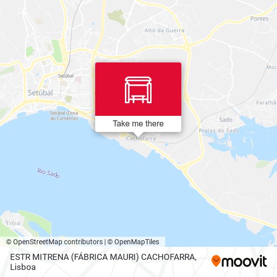ESTR MITRENA (FÁBRICA MAURI) CACHOFARRA map