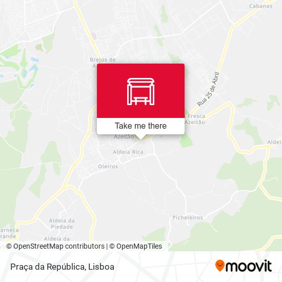 Praça da República mapa