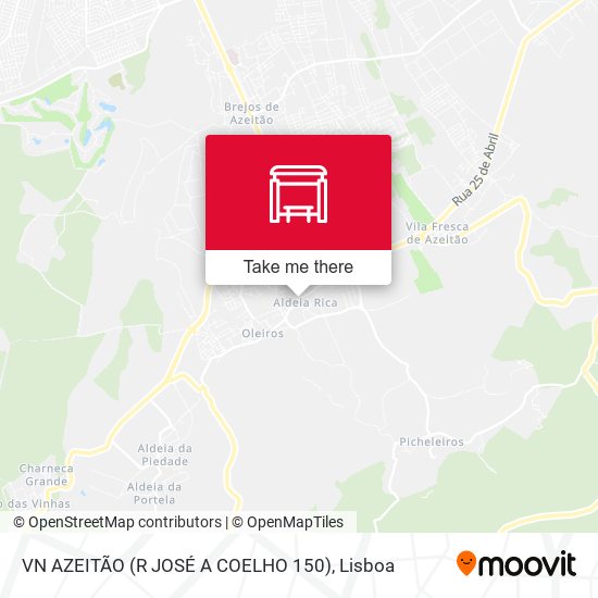 VN AZEITÃO (R JOSÉ A COELHO 150) mapa