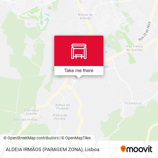 ALDEIA IRMÃOS (PARAGEM ZONA) mapa