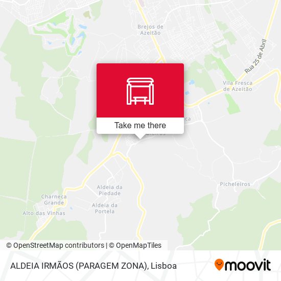 ALDEIA IRMÃOS (PARAGEM ZONA) map