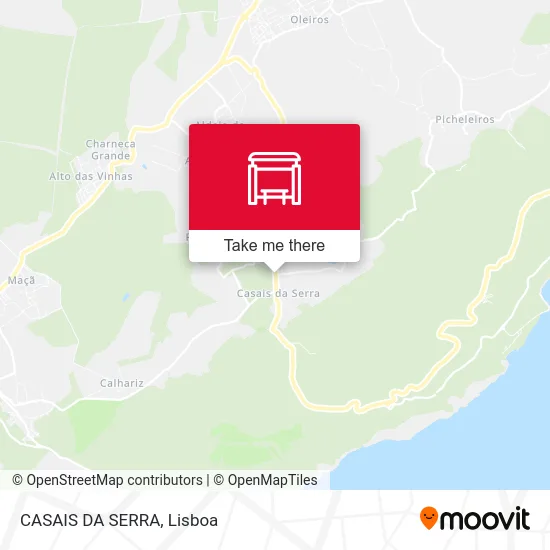 CASAIS DA SERRA map