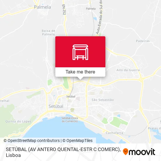 SETÚBAL (AV ANTERO QUENTAL-ESTR C COMERC) map