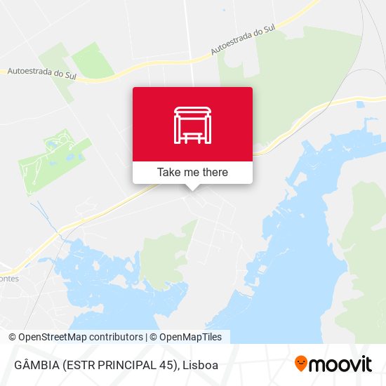 GÂMBIA (ESTR PRINCIPAL 45) map