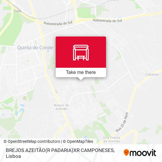 BREJOS AZEITÃO(R PADARIA)XR CAMPONESES map