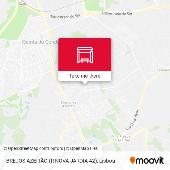 BREJOS AZEITÃO (R NOVA JARDIA 42) map