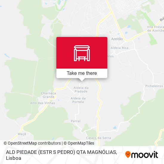 ALD PIEDADE (ESTR S PEDRO) QTA MAGNÓLIAS mapa