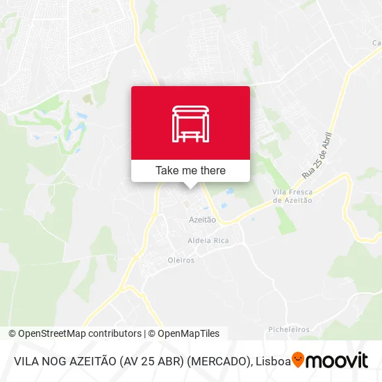 VILA NOG AZEITÃO (AV 25 ABR) (MERCADO) map
