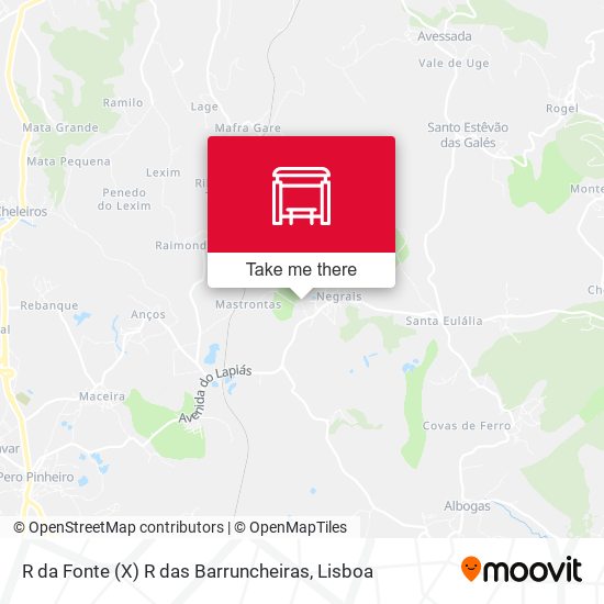 R da Fonte (X) R das Barruncheiras map