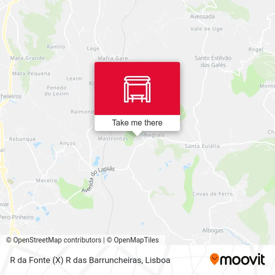 R da Fonte (X) R das Barruncheiras map
