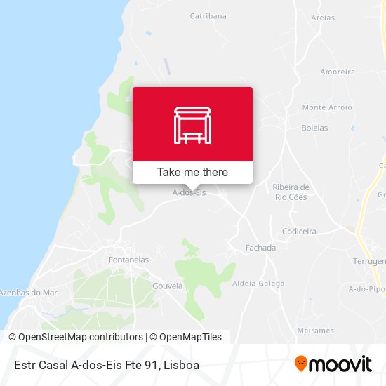 Estr Casal A-dos-Eis Fte 91 map