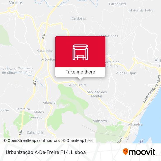 Urbanização A-De-Freire F14 mapa