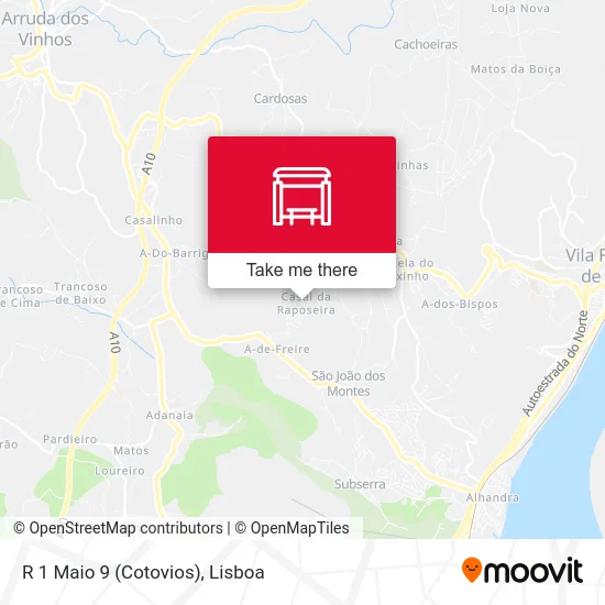 R 1 Maio 9 (Cotovios) map