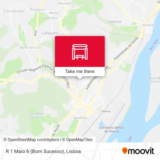 R 1 Maio 6 (Bom Sucesso) map