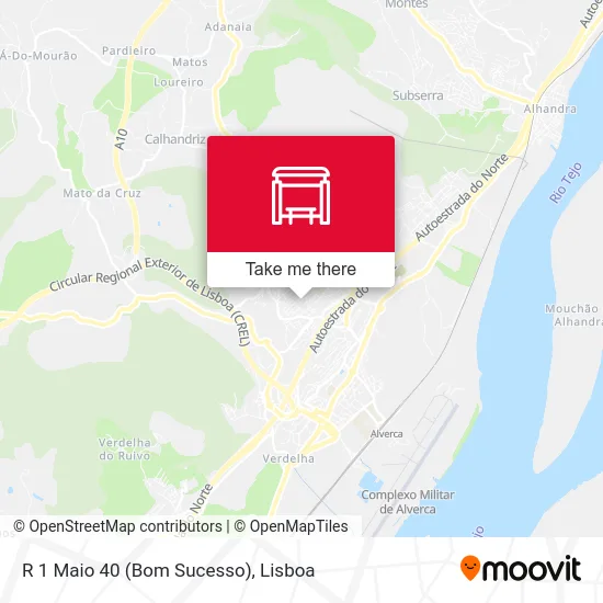 R 1 Maio 40 (Bom Sucesso) map