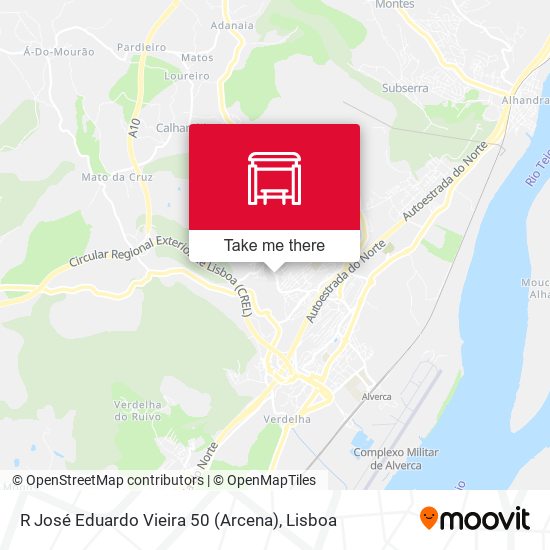 R José Eduardo Vieira 50 (Arcena) mapa