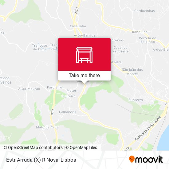 Estr Arruda (X) R Nova mapa
