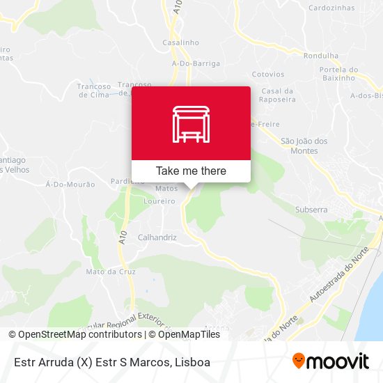Estr Arruda (X) Estr S Marcos map