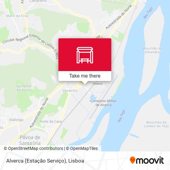 Alverca (Estação Serviço) mapa