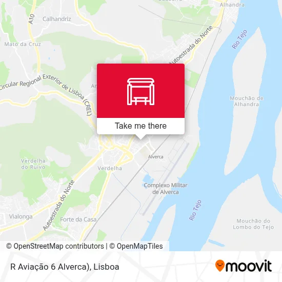 R Aviação 6 Alverca) map