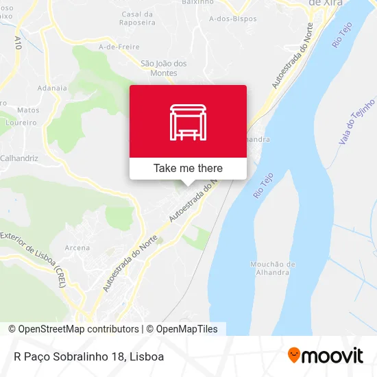 R Paço Sobralinho 18 map