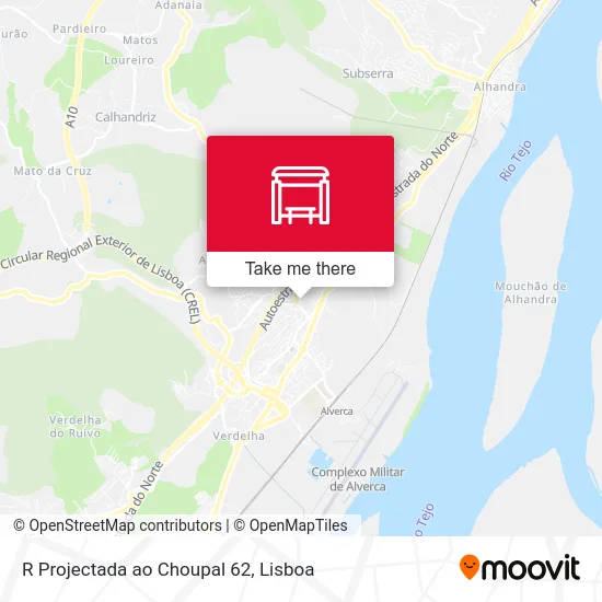 R Projectada ao Choupal 62 map