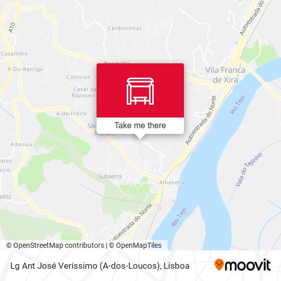 Lg Ant José Veríssimo (A-dos-Loucos) map