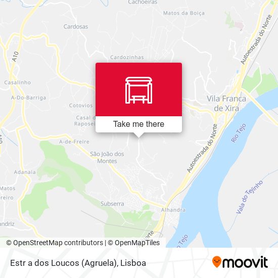 Estr a dos Loucos (Agruela) map