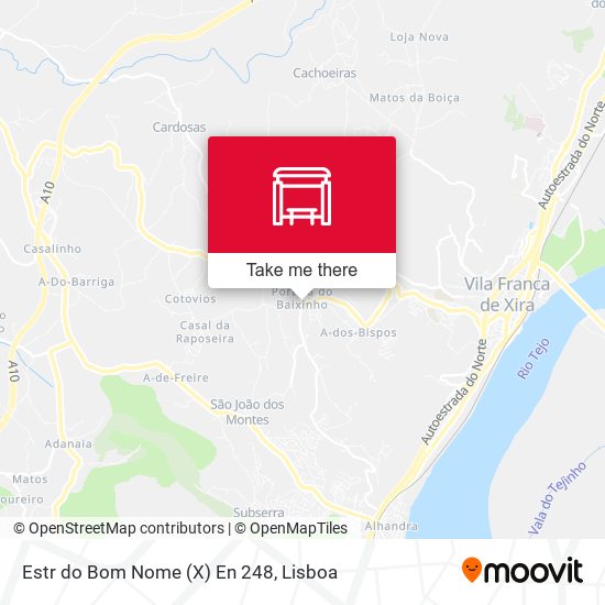 Estr do Bom Nome (X) En 248 map